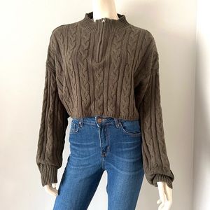 GARAGE knit cropped sweater